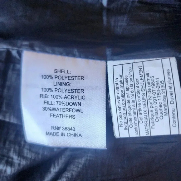 T Tahari 100% Polyester Puffer Hood Jacket Blue Zipper Long Sleeve Size Large - Picture 5 of 15